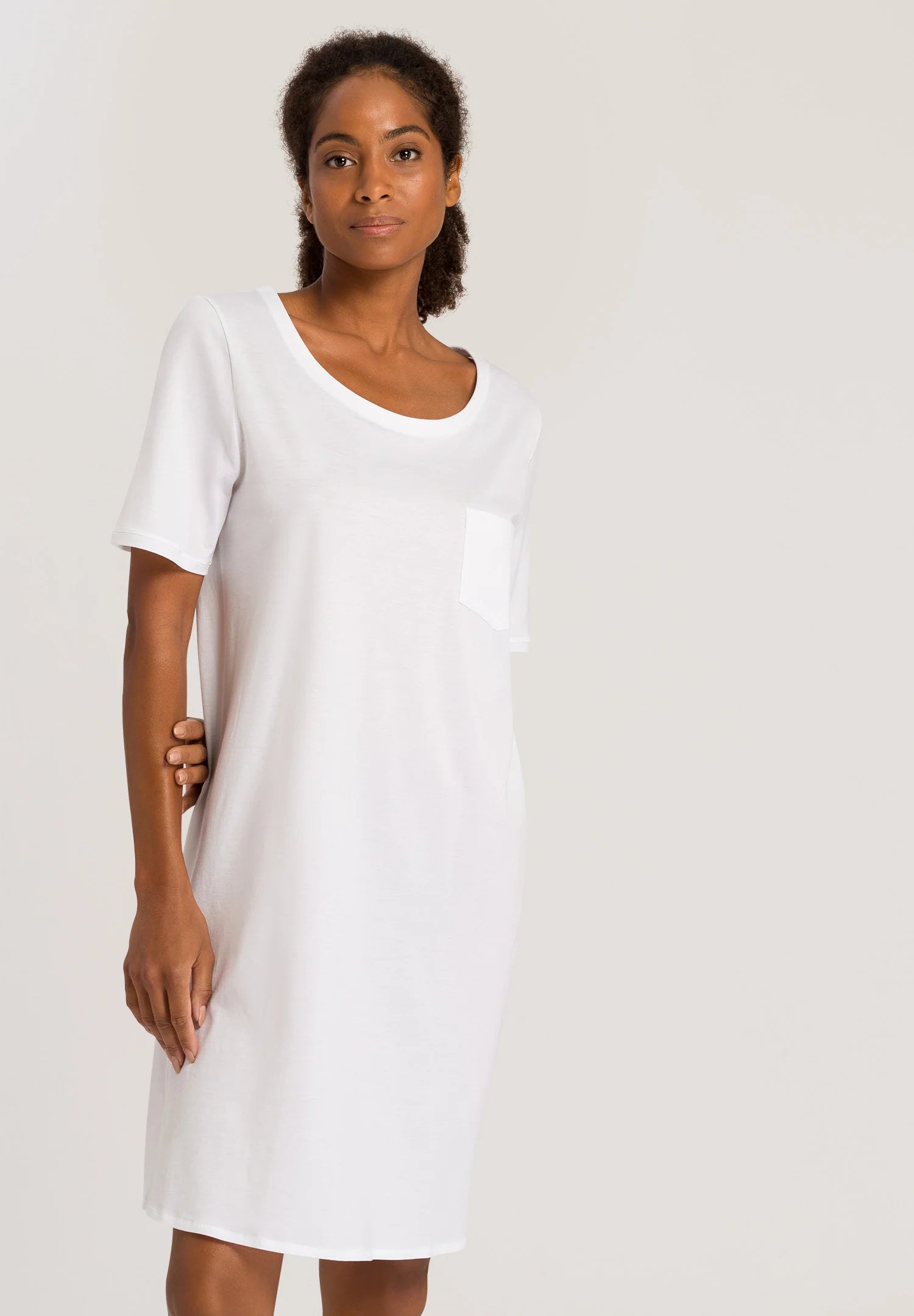 Hanro Cotton Deluxe Short Sleeve Bigshirt