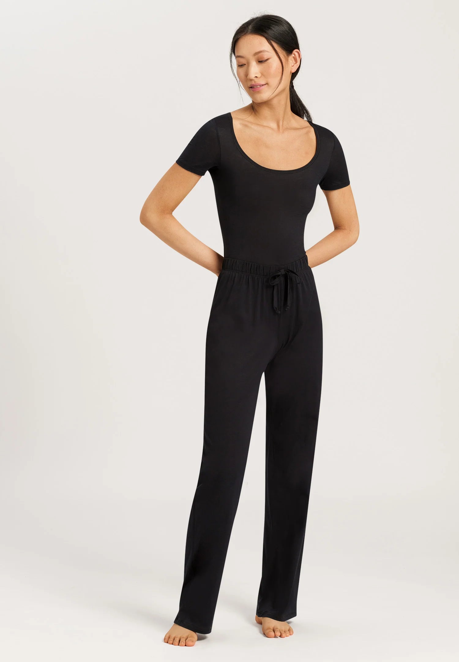 Hanro Cotton Deluxe Drawstring Long Pant