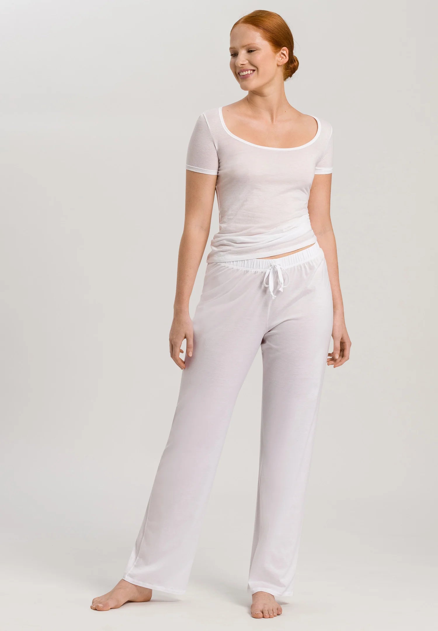 Hanro Cotton Deluxe Drawstring Long Pant