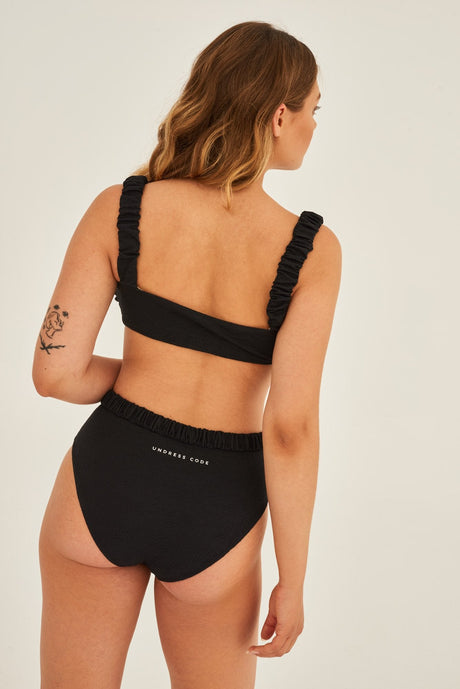 Undress Code highcut black bikini bottom