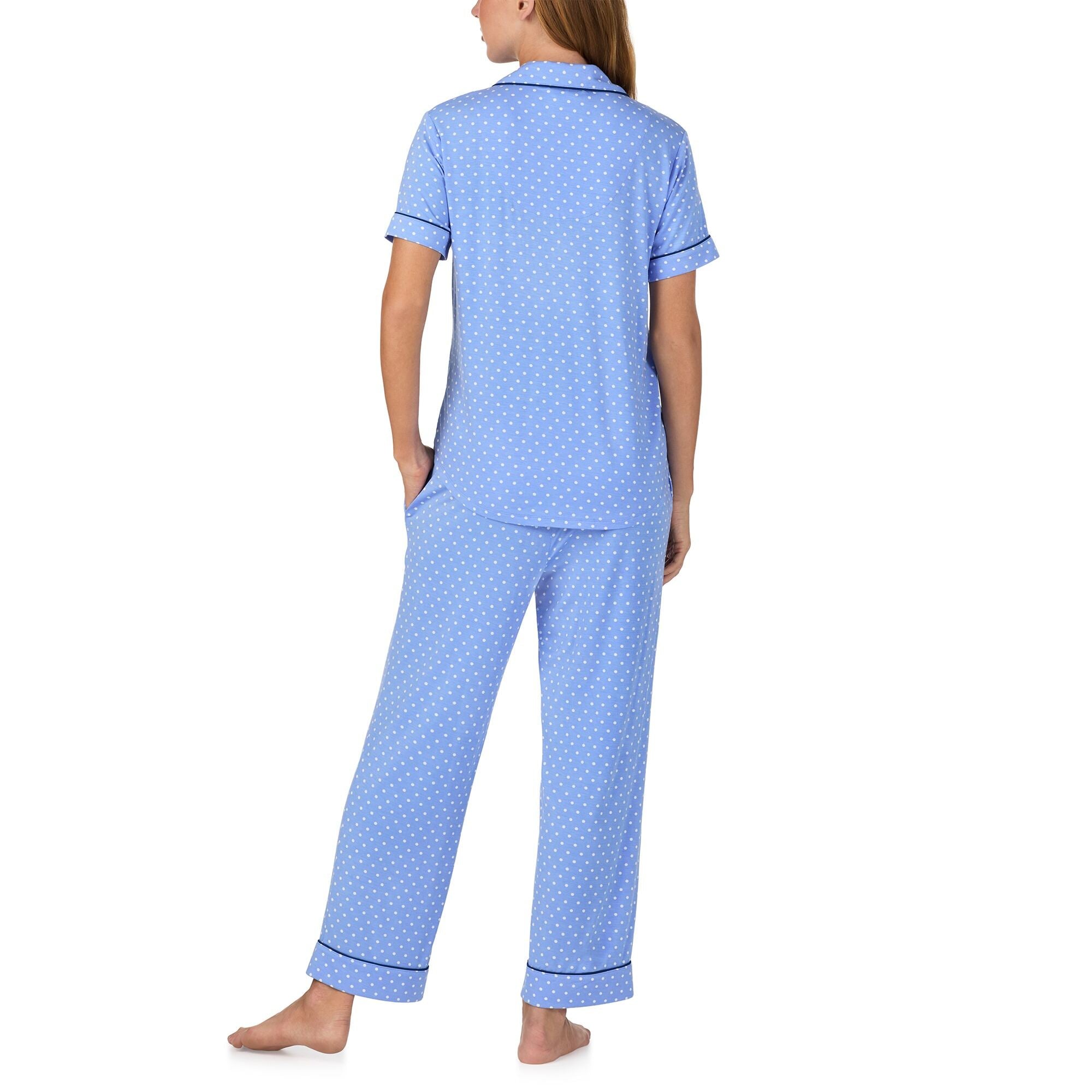 Kate Spade Modal Jersey S/S Notch Crop PJ Set