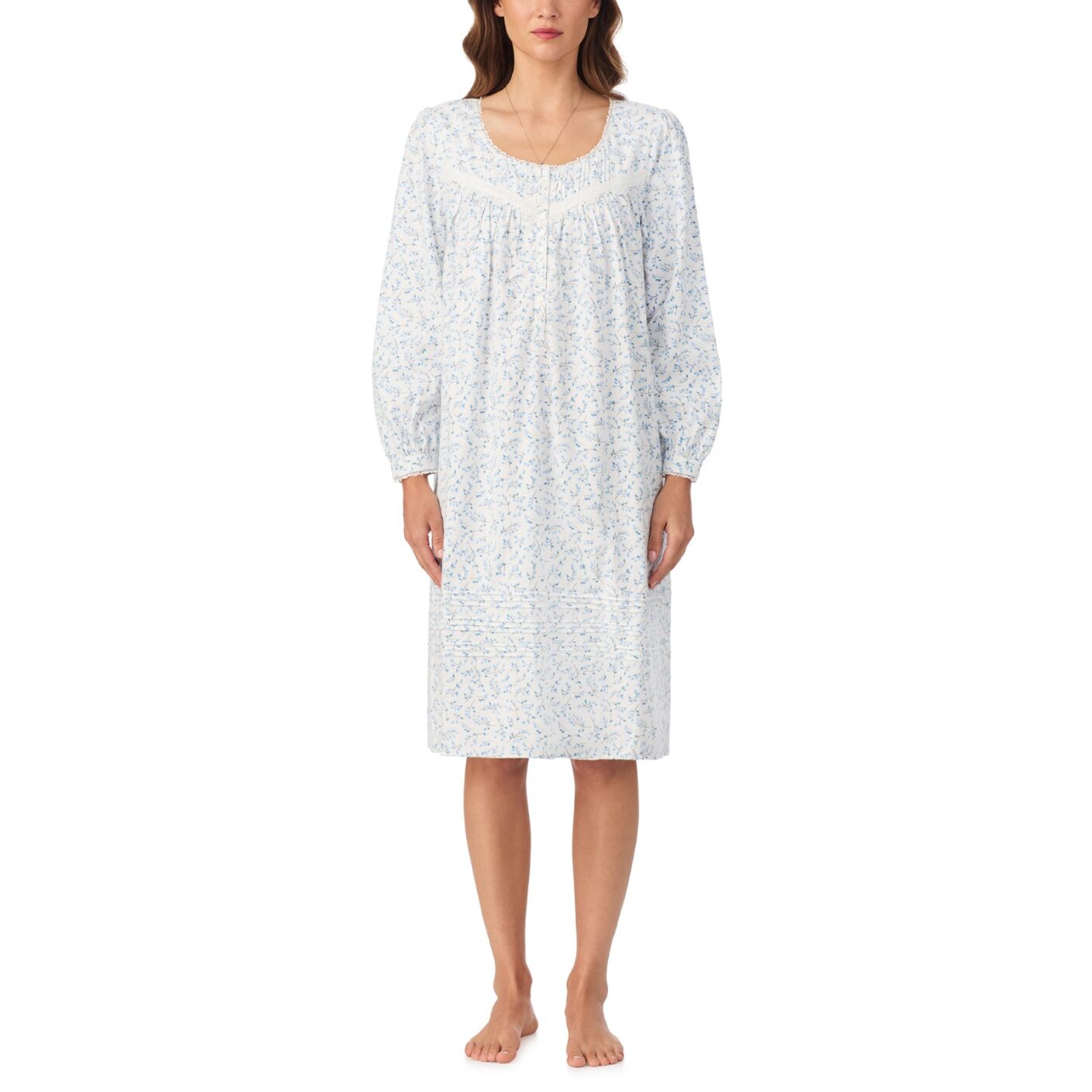Eileen West Brushed Flannel 42" Waltz L/S Nightgown