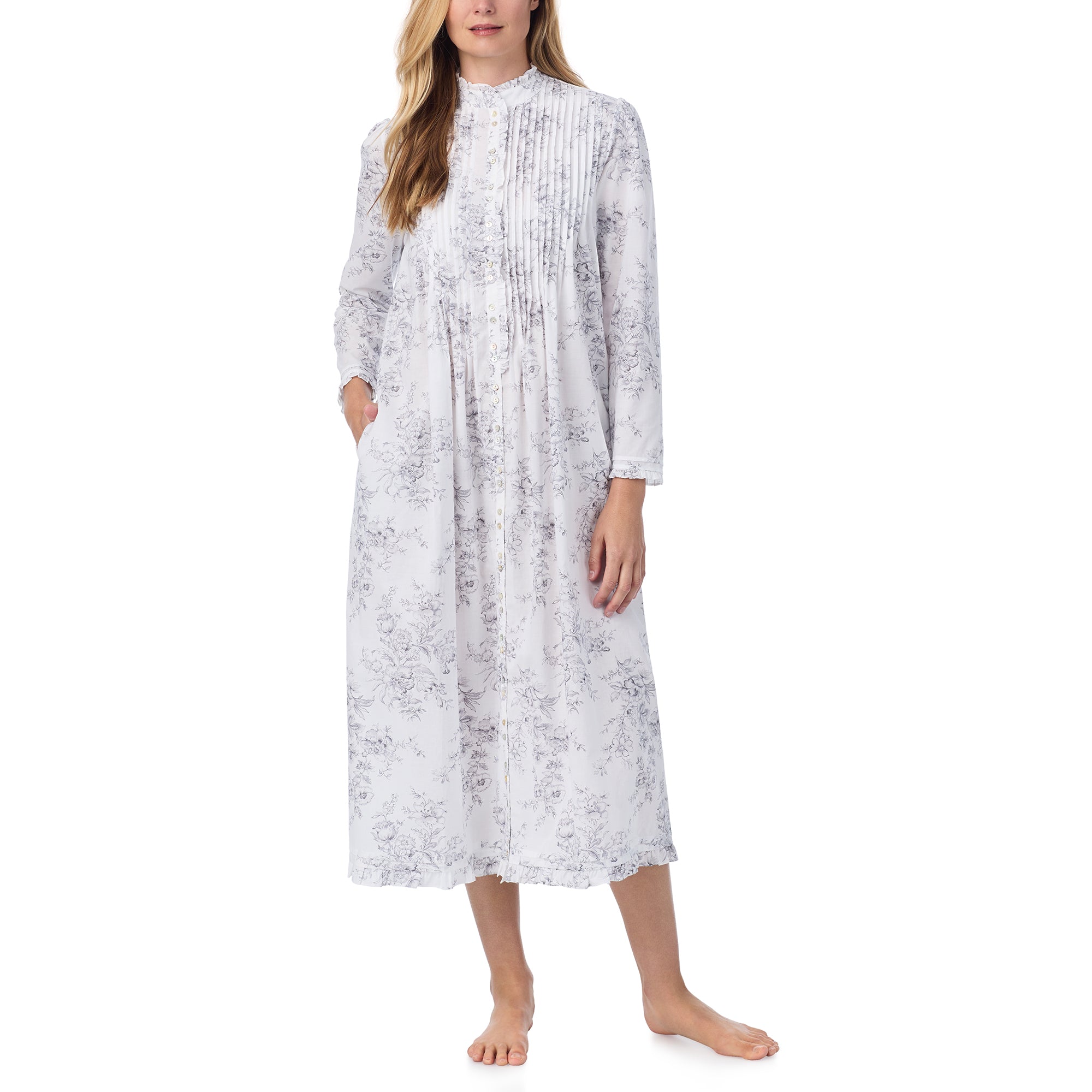 Eileen West 50" High Neck Button Front Robe