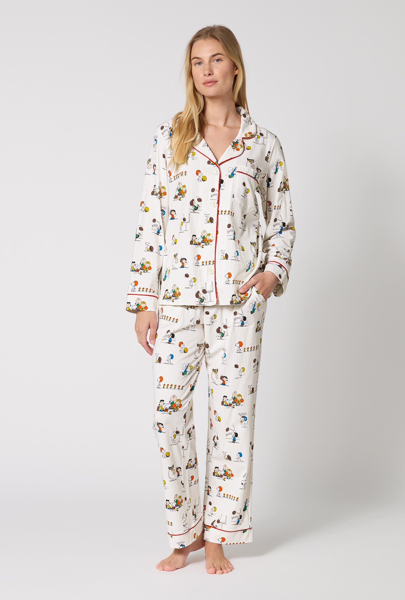 Bed Head Snoopy`s Game Day L/S Classic PJ Set