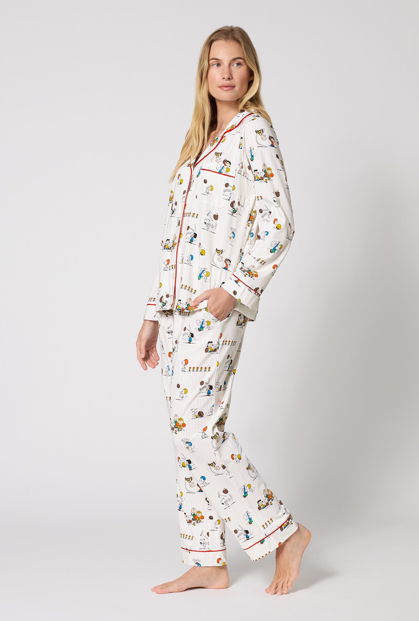 Bed Head Snoopy`s Game Day L/S Classic PJ Set