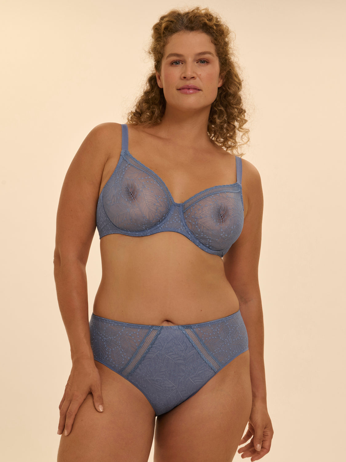 Simone Perele Comete Full Cup Bra - Chambray Blue