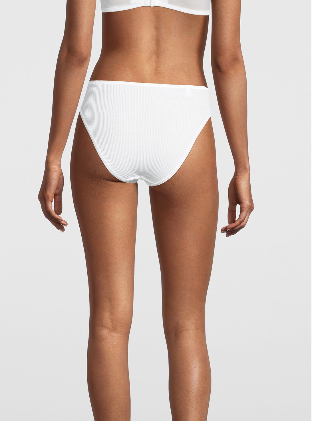 100% Cotton Ribbed Midi Brief