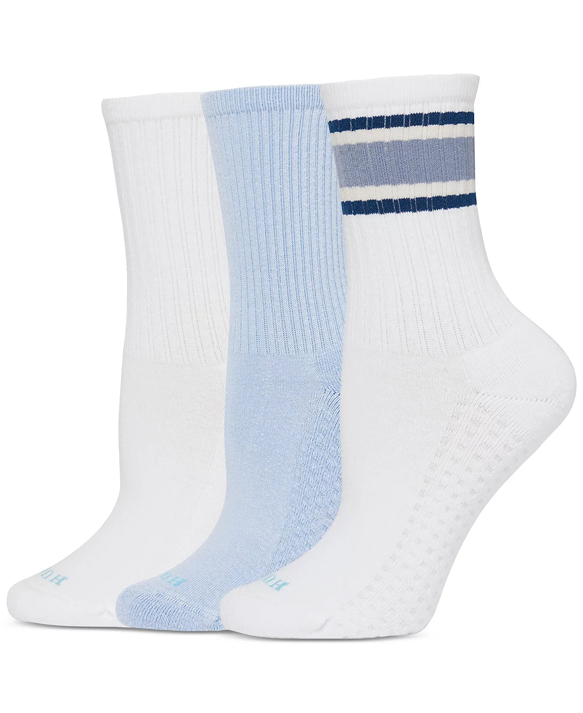 Hue Air Cushion Sport Crew Sock 3 Pack