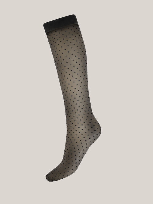 Wolford Multicolored Dotted Knee Highs
