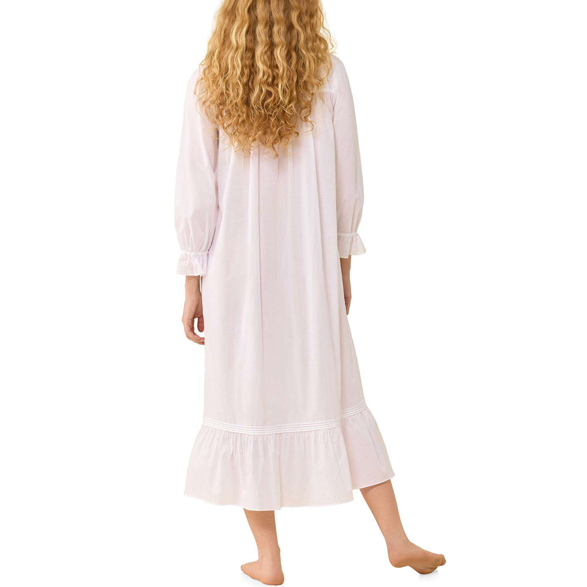 Eileen West Cotton Woven Lawn 50" Ballet L/S NIghtgown
