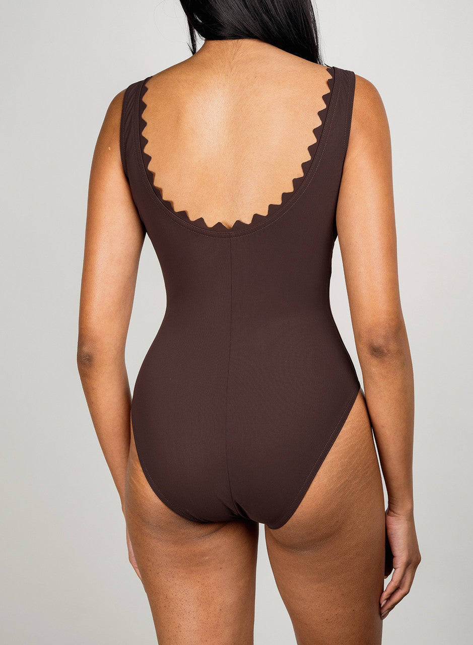 Karla Colletto Ines V-Neck One Piece