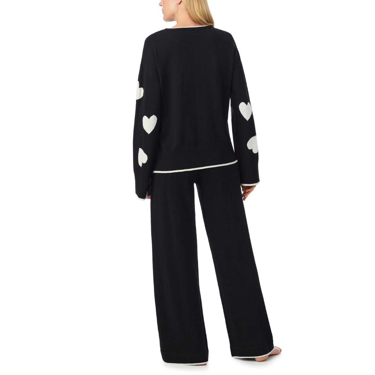 Kate Spade Scattered Heart L/S Sweater Pant PJ Set