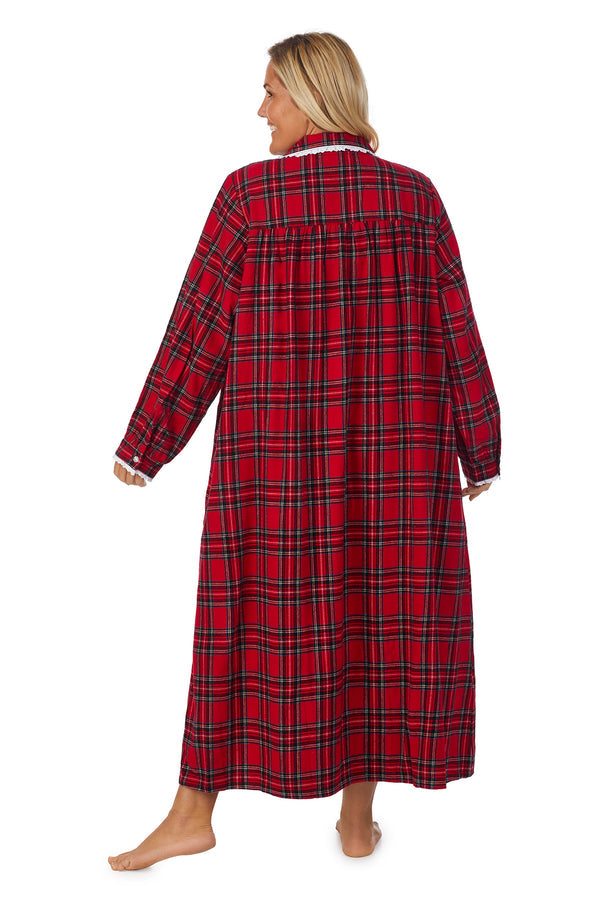 Lanz of Salzburg Plus Size Flannel Long Gown