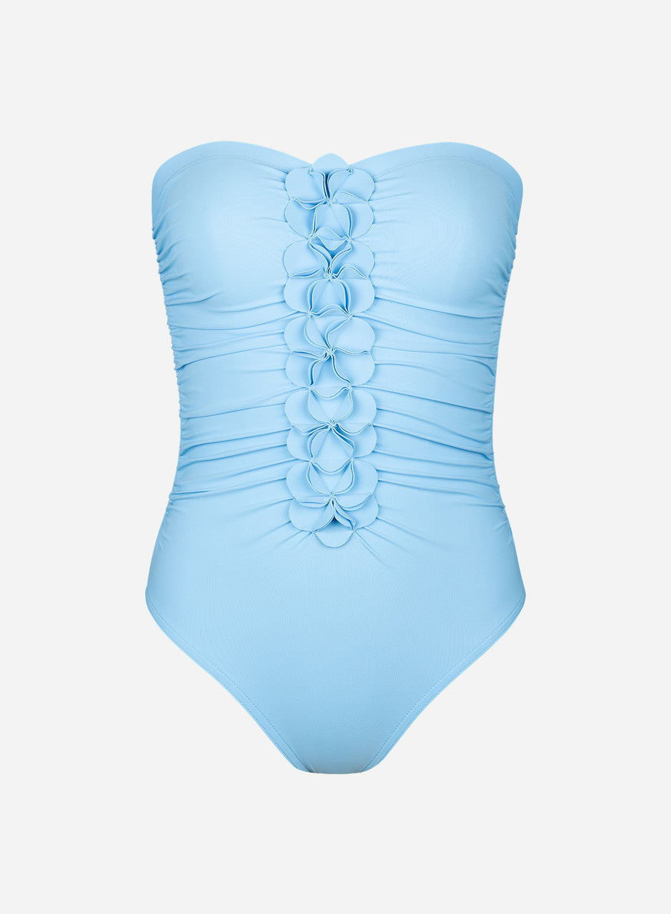 Karla Colletto Tess Ruched Bandeau One Piece