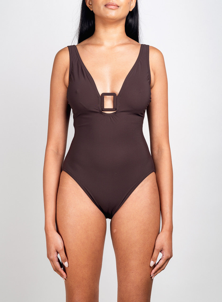 Karla Colletto V-Neck Silent Underwire One Piece
