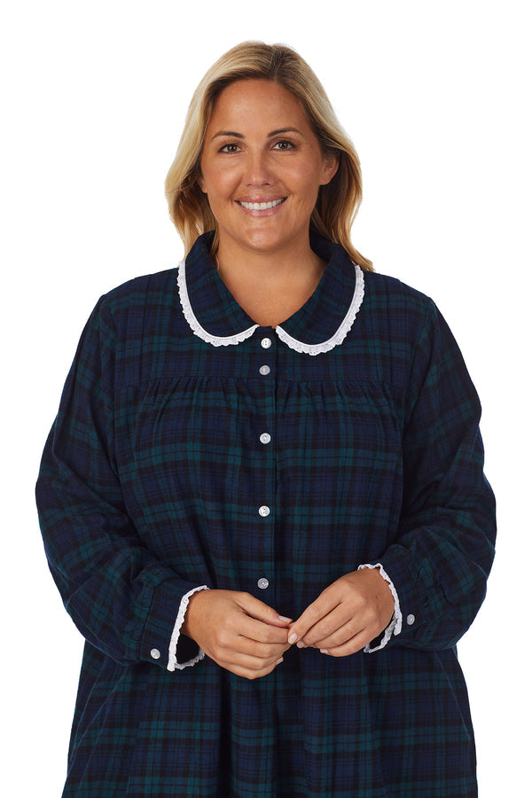 Lanz of Salzburg Plus Size Flannel Long Gown