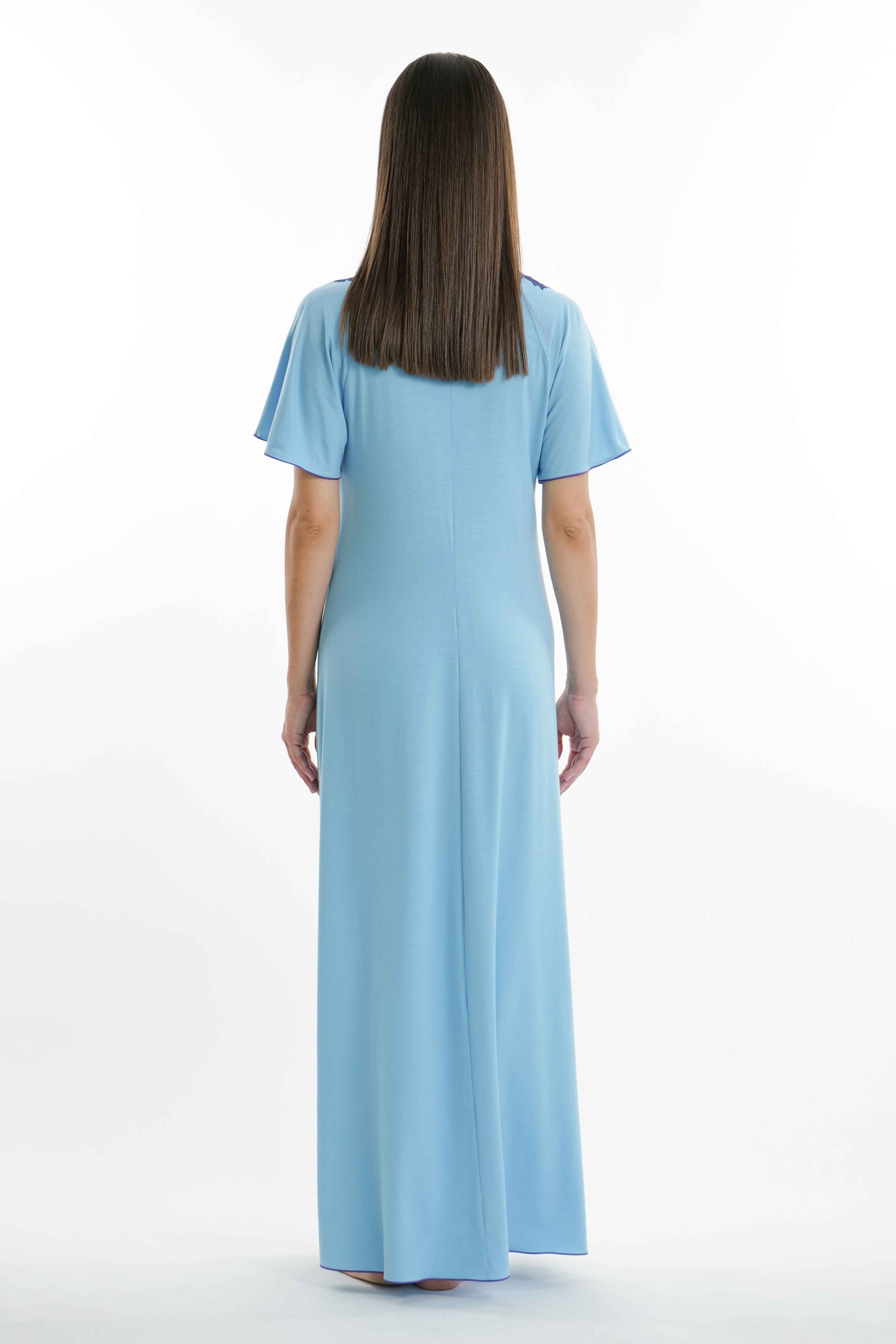 Verdiani S/S Lace Long Nightdress