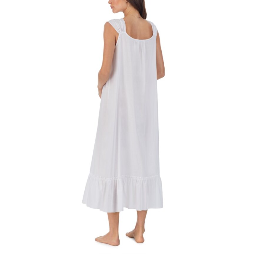 Eileen West 100% Cotton Woven Lawn Long S/L Nightgown