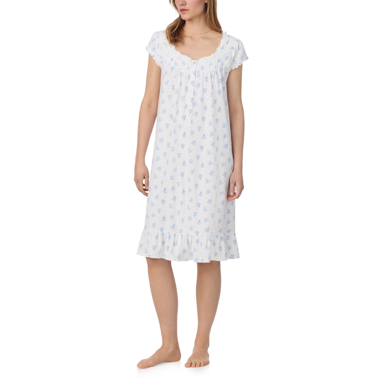 Eileen West Flutter Sleeve Short Nightgown
