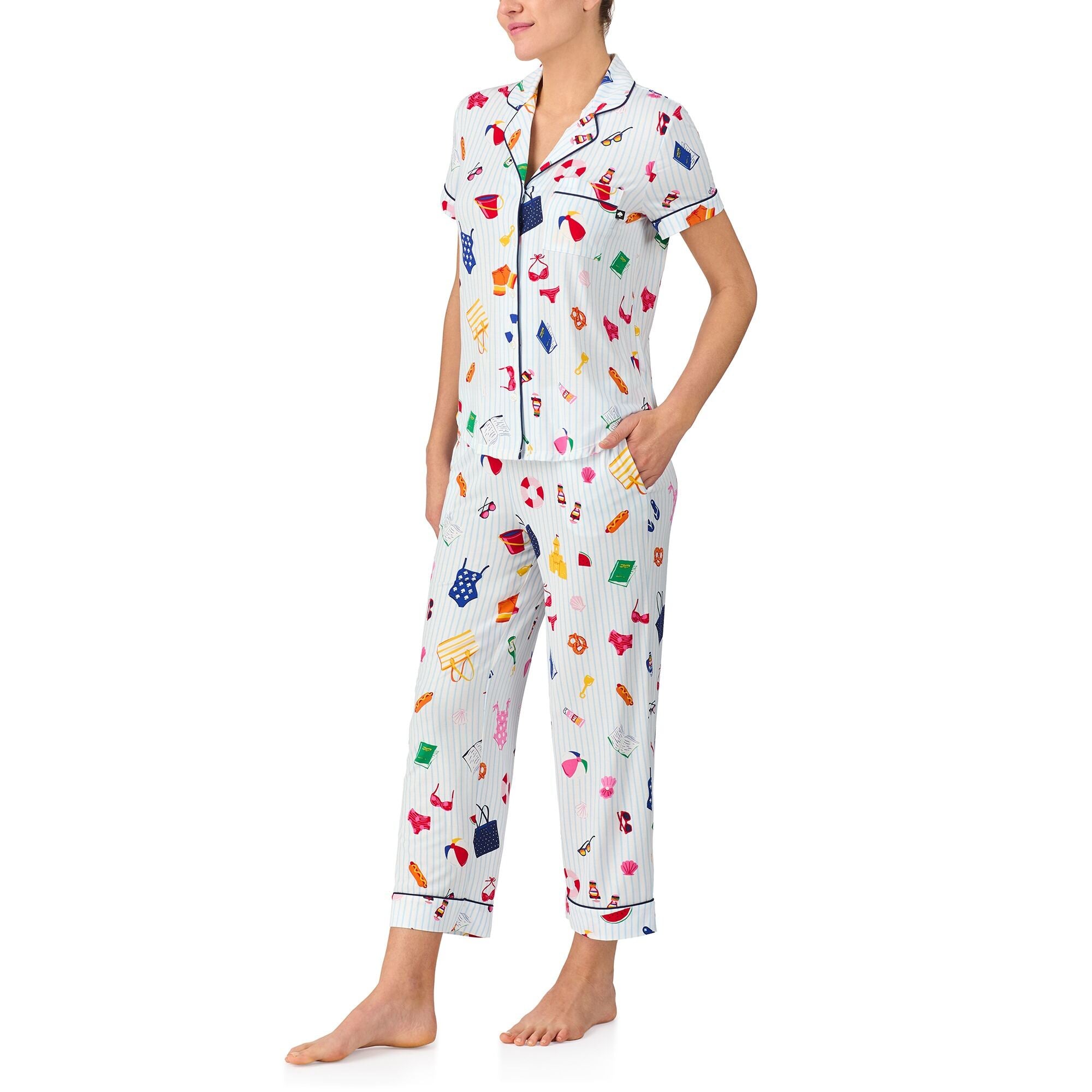 Kate Spade S/S Cropped PJ Set Plus Size