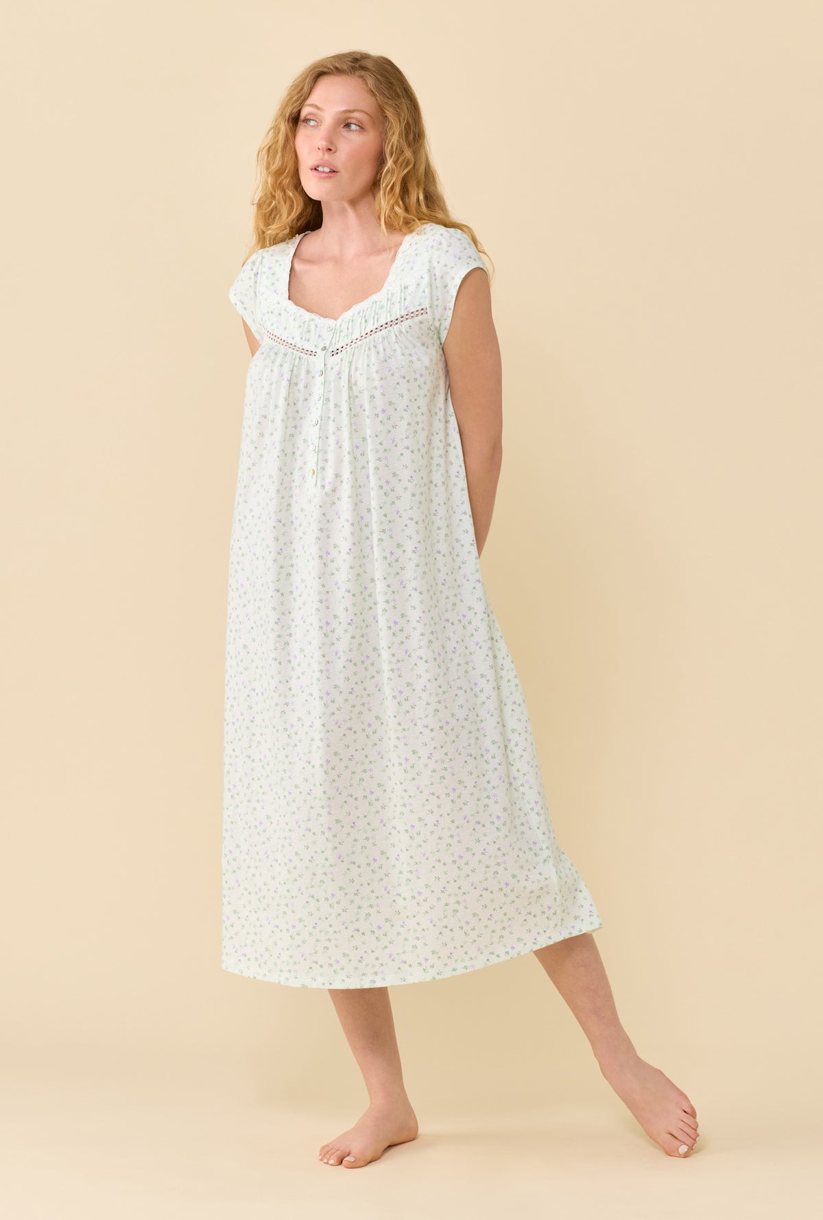 Eileen West 48" Long C/S Nightgown