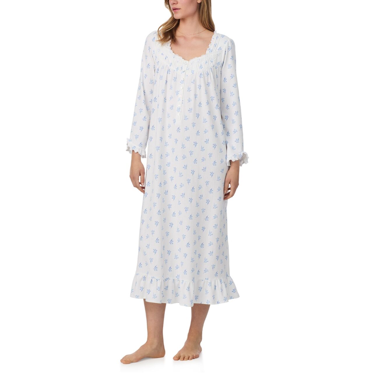Eileen West Lily Reverie Cotton Pointelle Ballet Nightgown