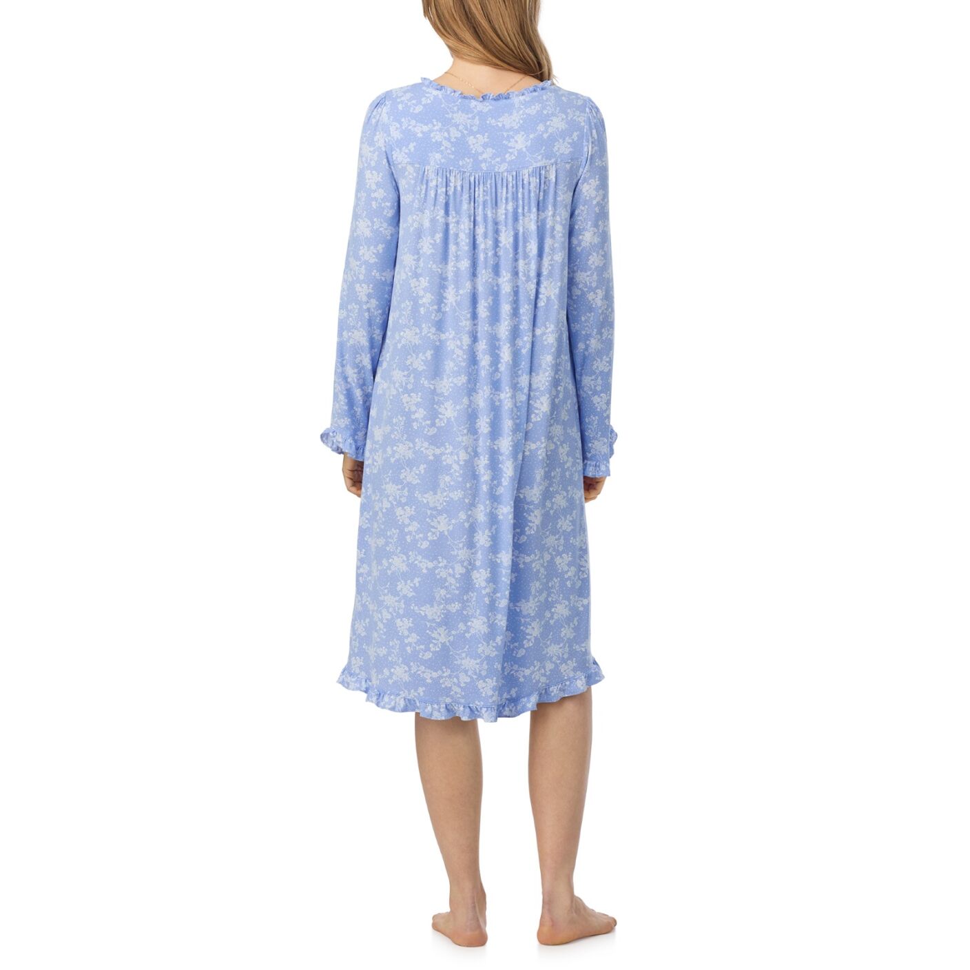 Eileen West Modal Spandex Jersey 42" L/S Waltz Nightgown