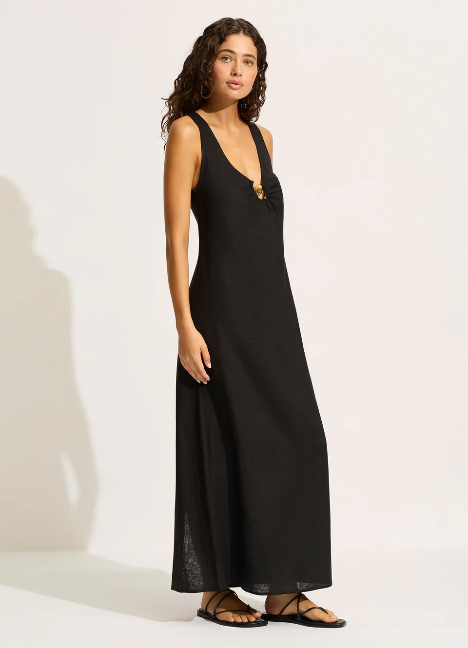 Seafolly Palermo Keyhole Front Maxi Dress