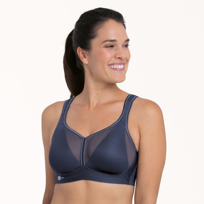 Anita Air Control Deltapad Maximum Support Sports Bra - Blue Iris