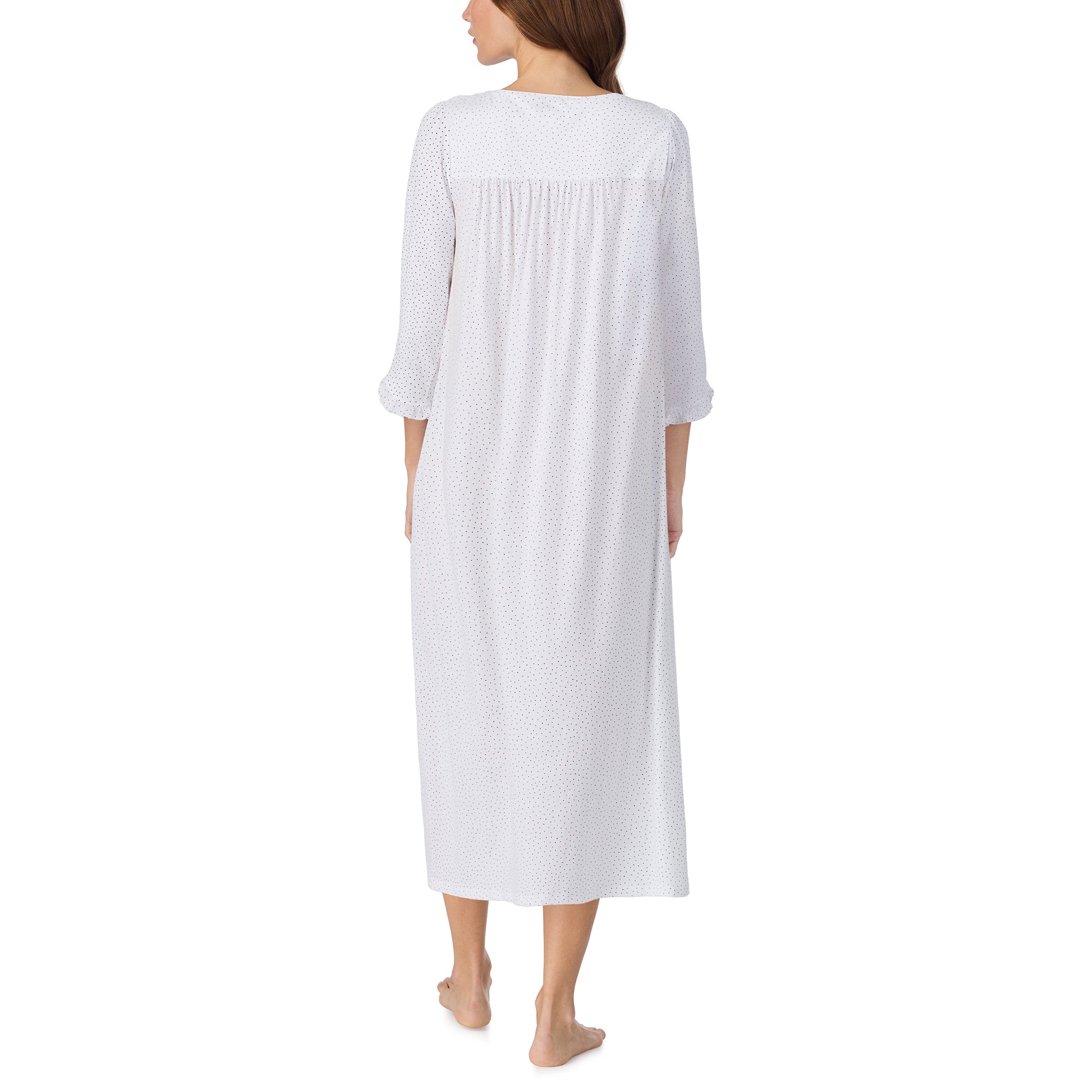 Eileen West 100% Cotton Jersey Knit 48" 3/4/S Nightgown