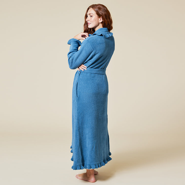 Softies Perfectly Draped 51" Ruffle Chenille Robe