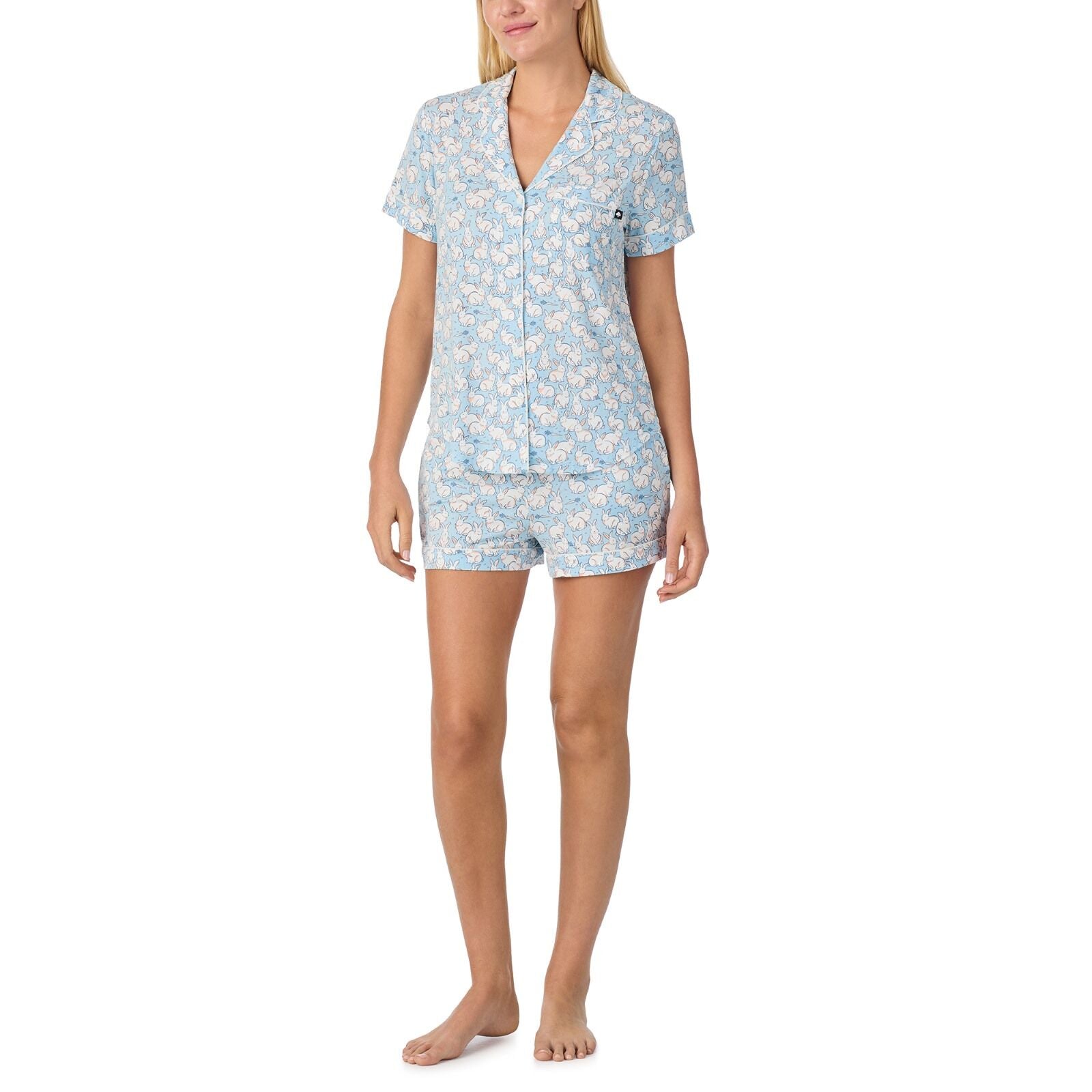 Women’s short sleeve printed pajama set