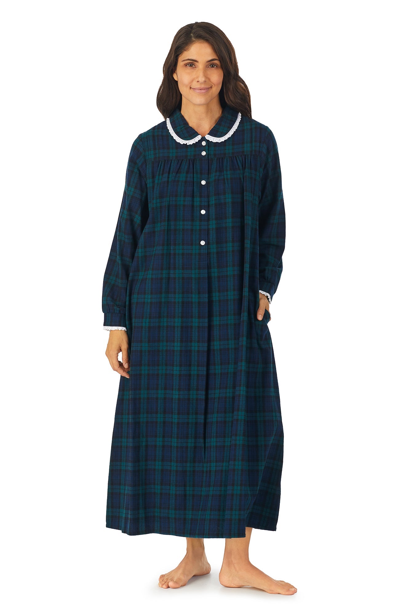 Lanz of Salzburg Flannel Long Gown