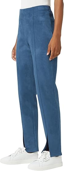 Hue Hi-Rise Suede Straight Legging