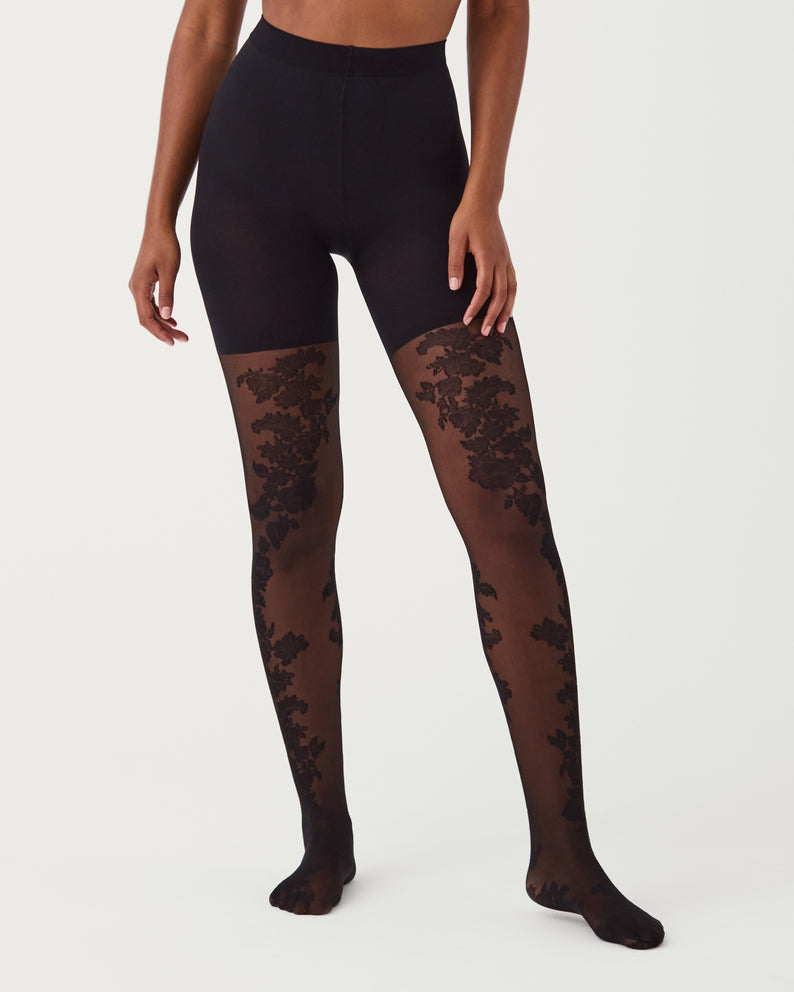 Spanx Tight-End Floral Tights