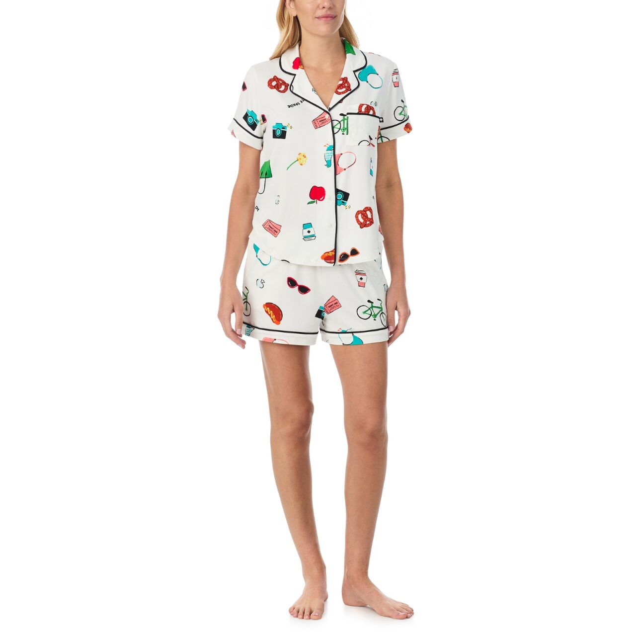 Kate Spade Recycled Brushed Jersey Short PJ Set