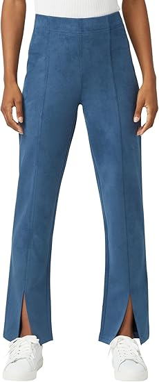 Hue Hi-Rise Suede Straight Legging