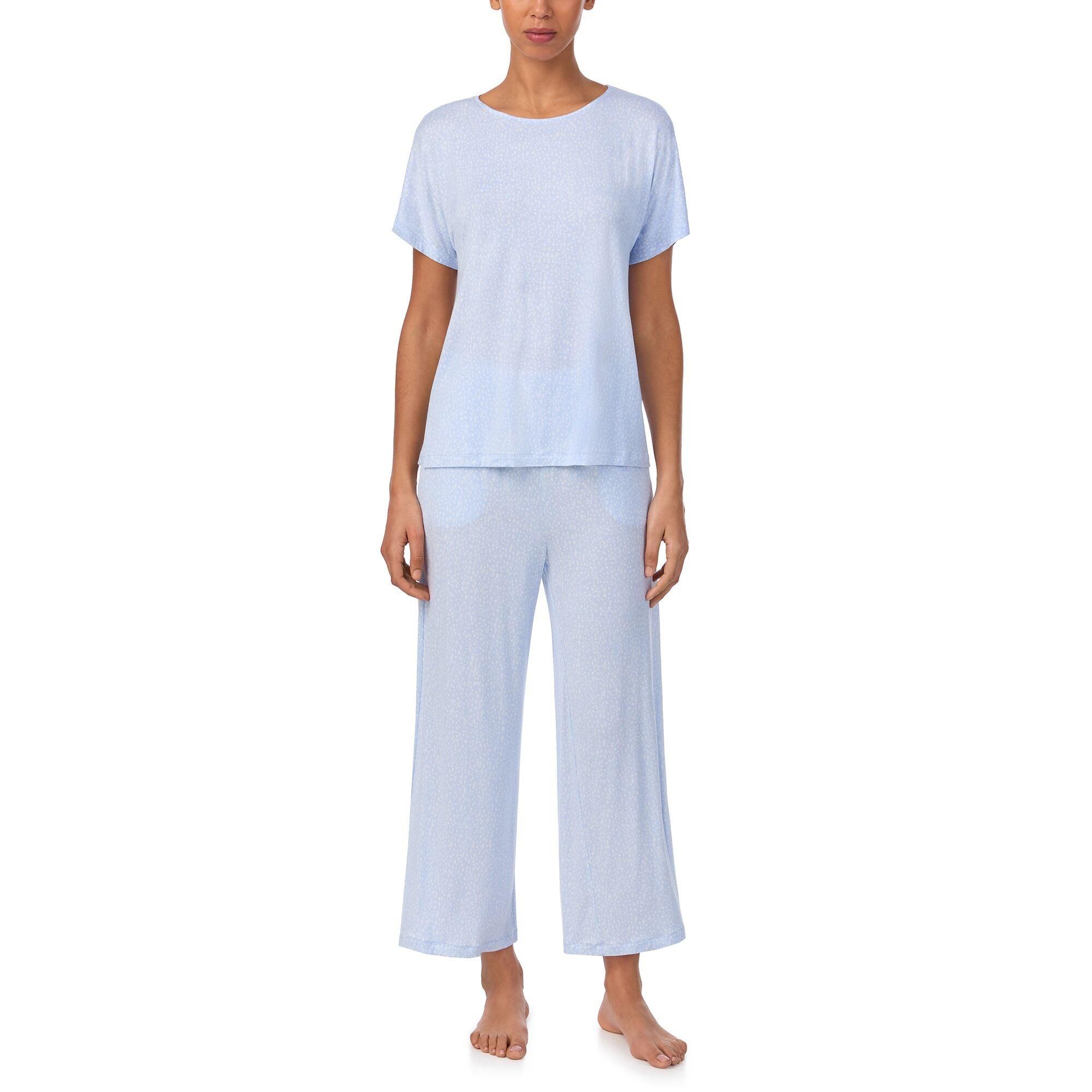 Donna Karan Sleep Dolman Top & Cropped Pant Sleep Set