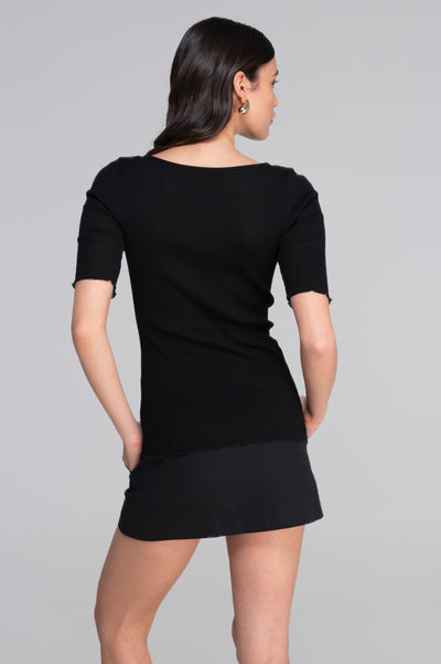 Oscalito Filoscozia 3/4 Sleeve Top with Chantilly Lace