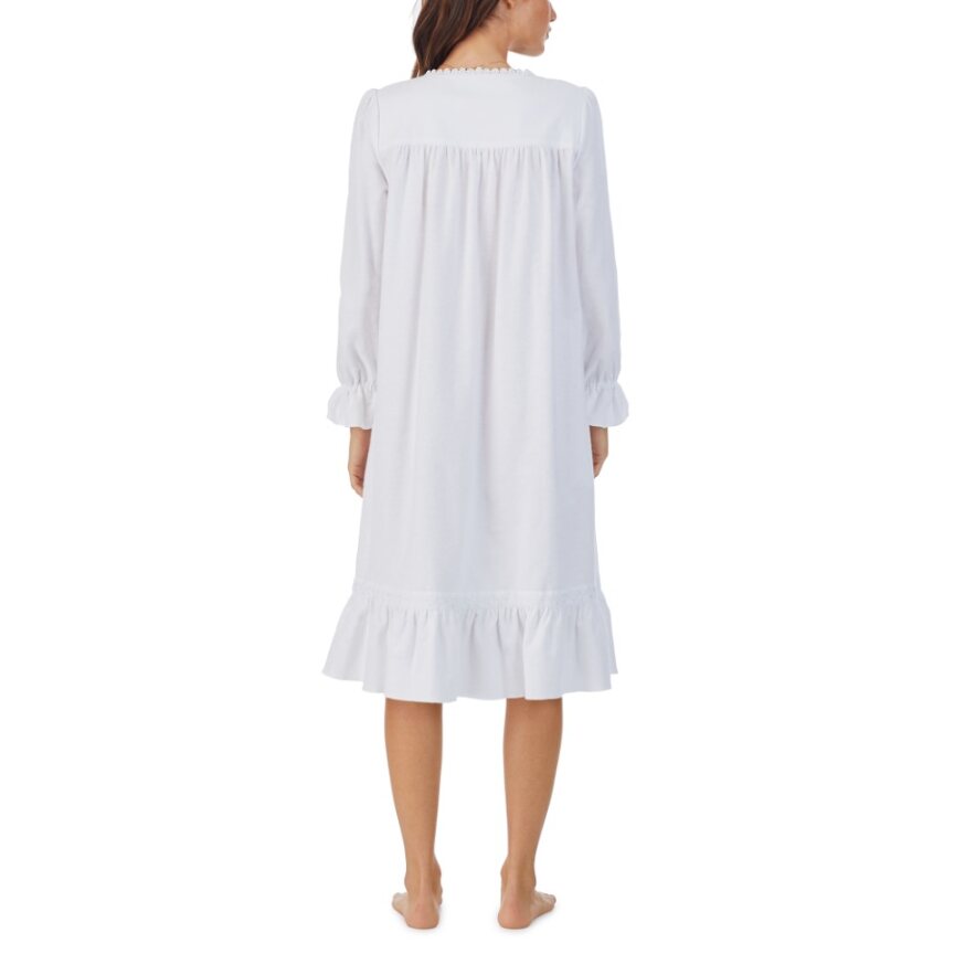 Eileen West Cotton Flannel L/S Waltz Nightgown