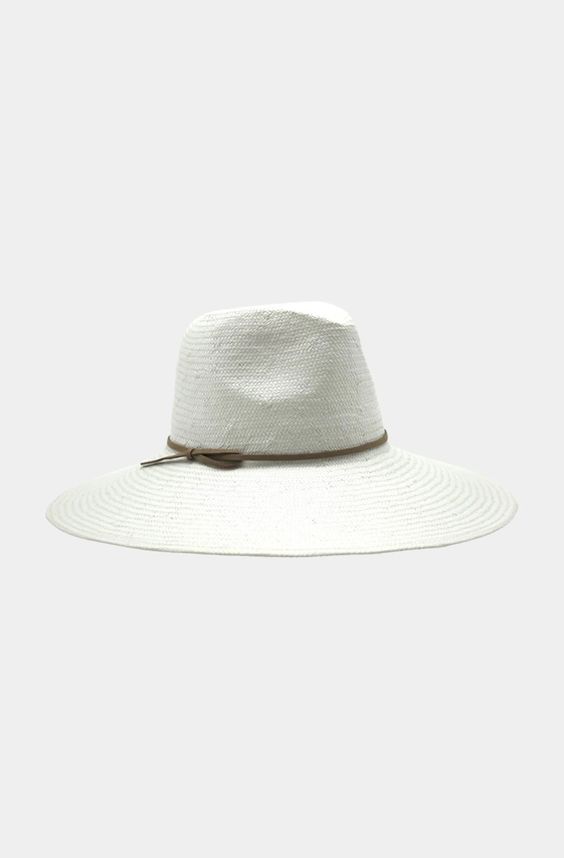 Toyo straw fedora with suede band