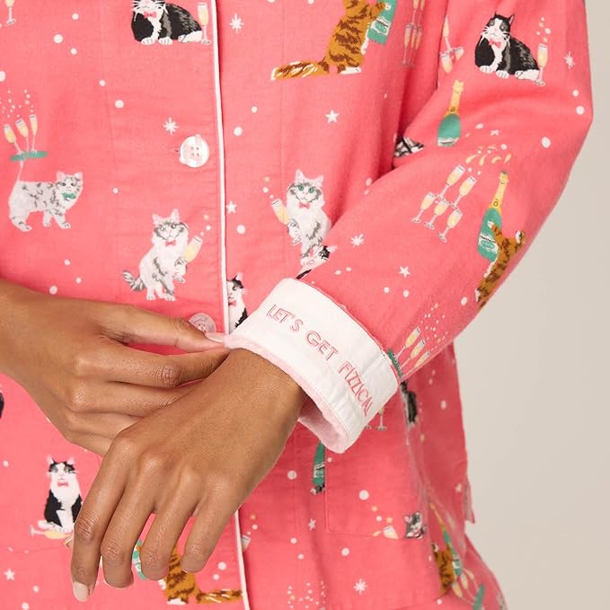 P.J. Salvage Print Flannel PJ Set