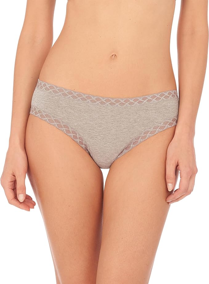 Natori Bliss Girl Brief Panty - Light Grey Heather