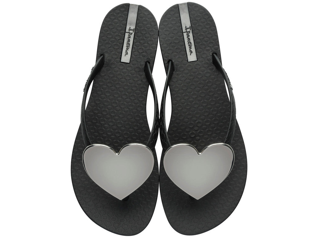 black heart sandals