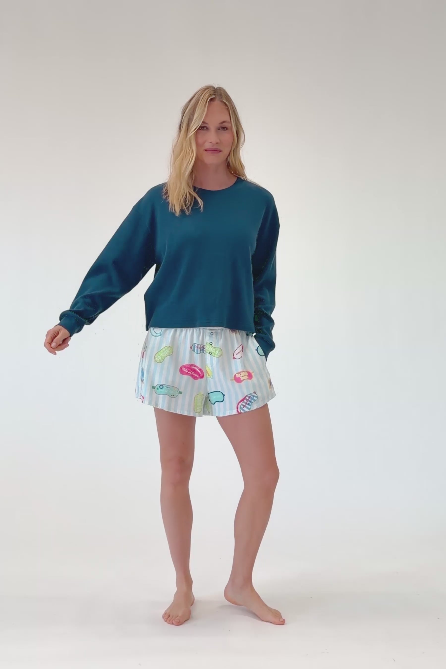 P.J. Salvage Out of Office Eyemask Flannel Shorts