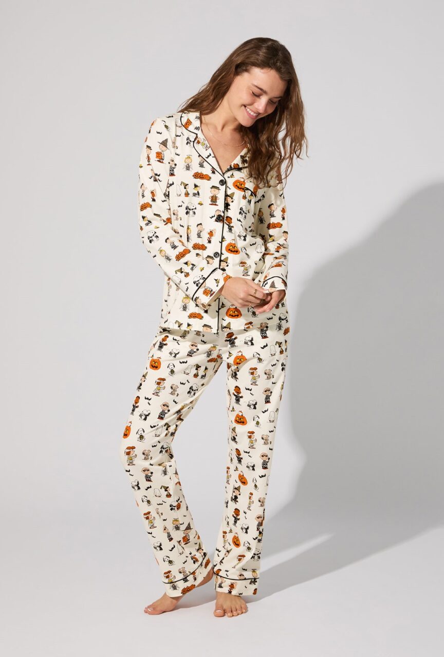 Bed Head Peanuts Halloween Long Sleeve Pajama Set