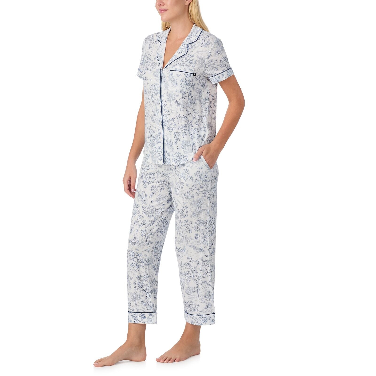 Kate Spade S/S Cropped PJ Set