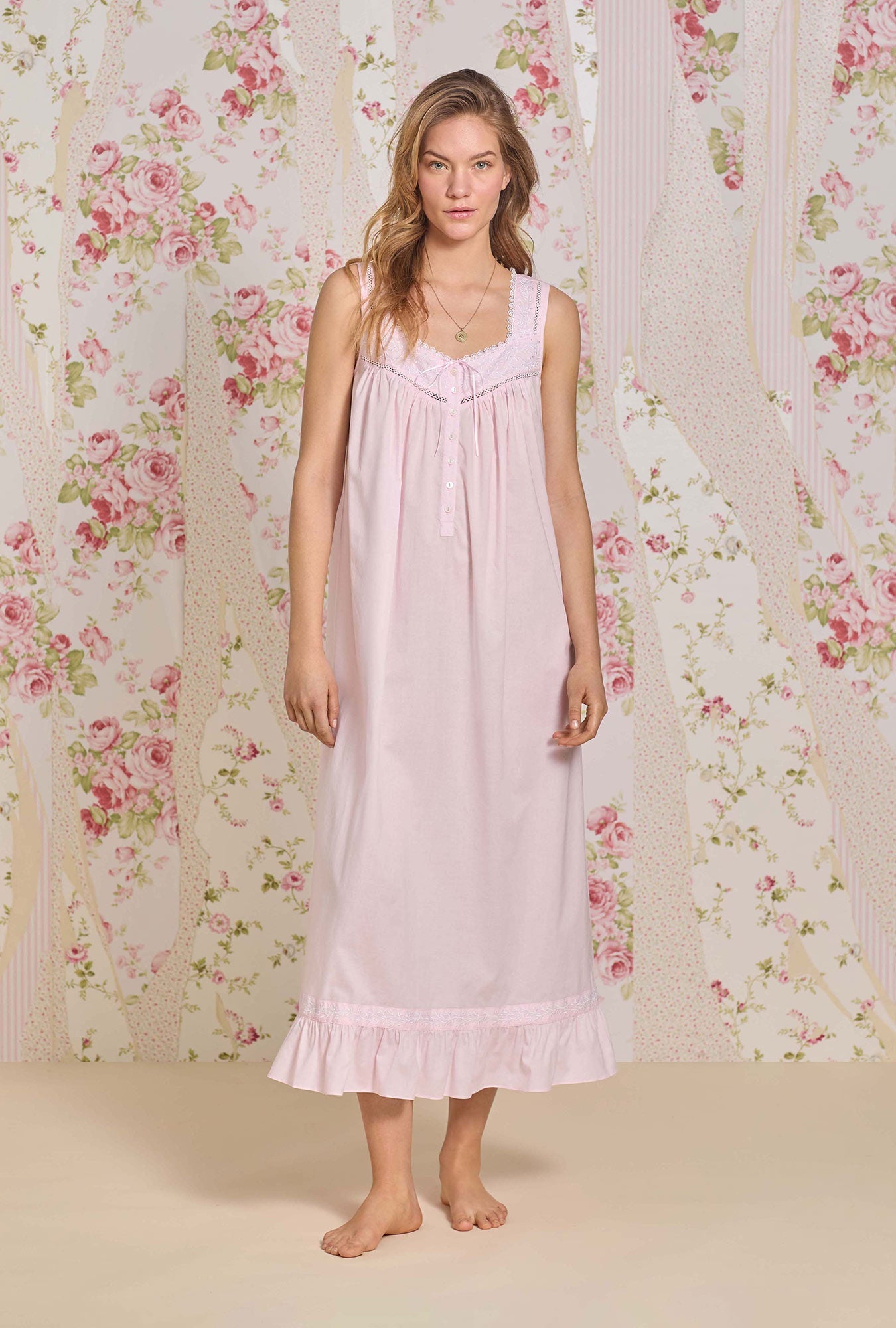 Eileen West The Eileen Cotton Lawn Ballet S/L Nightgown