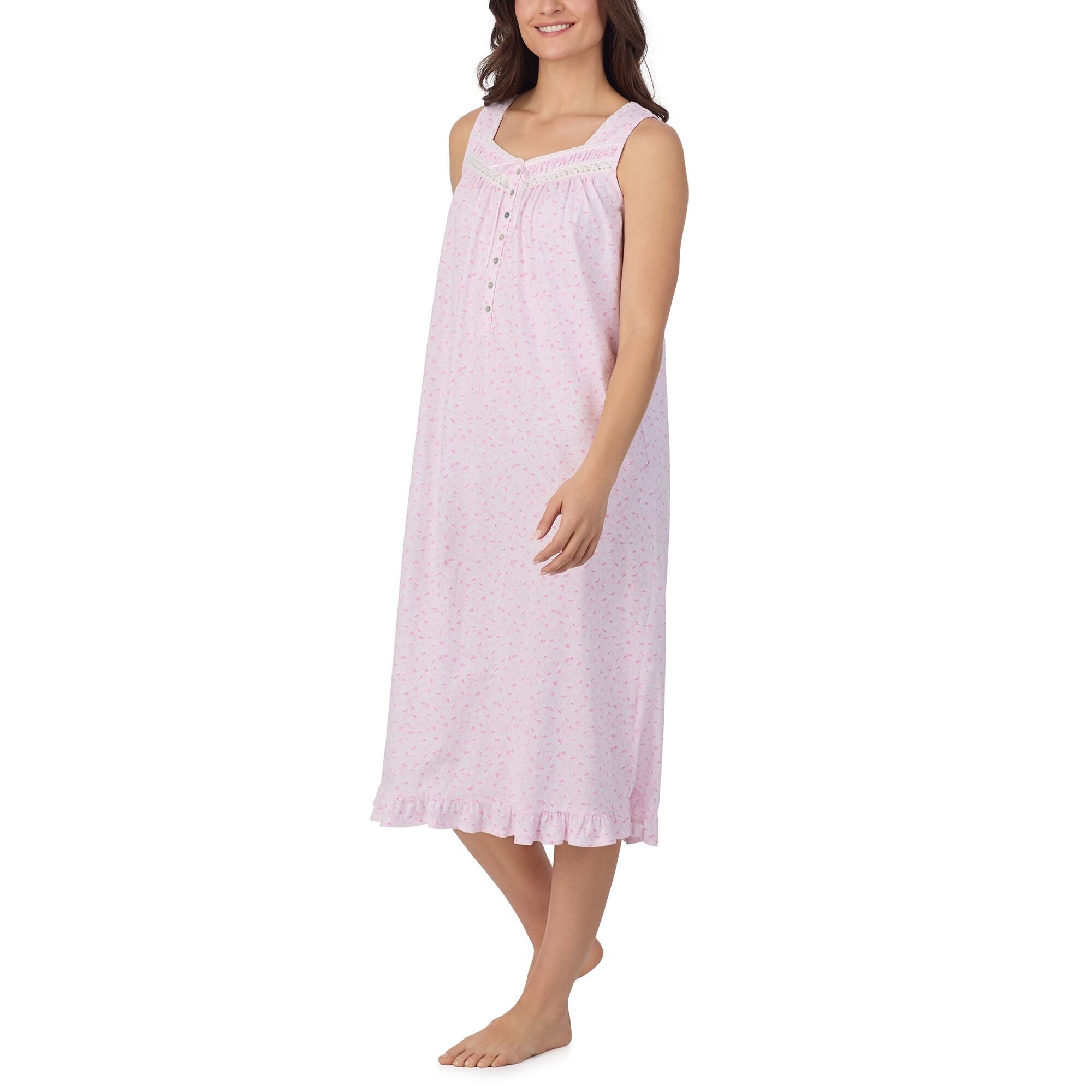 Eileen West Cotton Jersey Sleeveless Ballet Nightgown