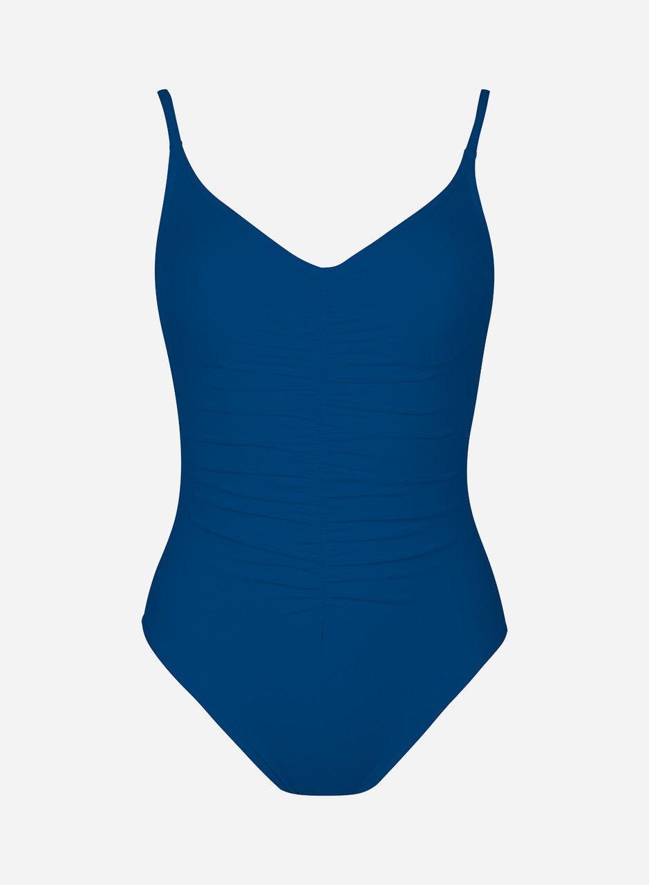 Karla Colletto Basics Ruched Lingerie Underwire One Piece